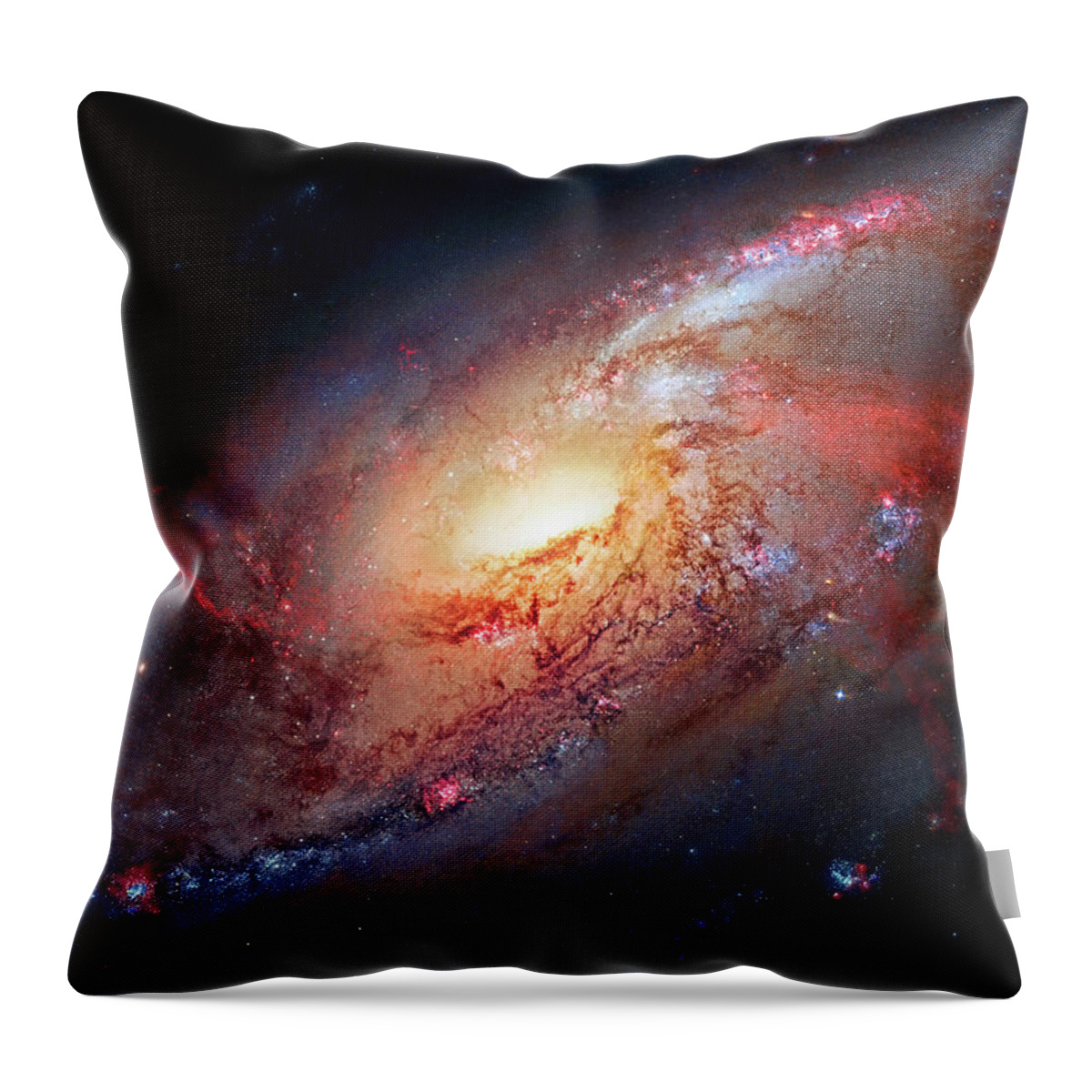 M 106 Throw Pillow featuring the photograph M 106 by Weston Westmoreland