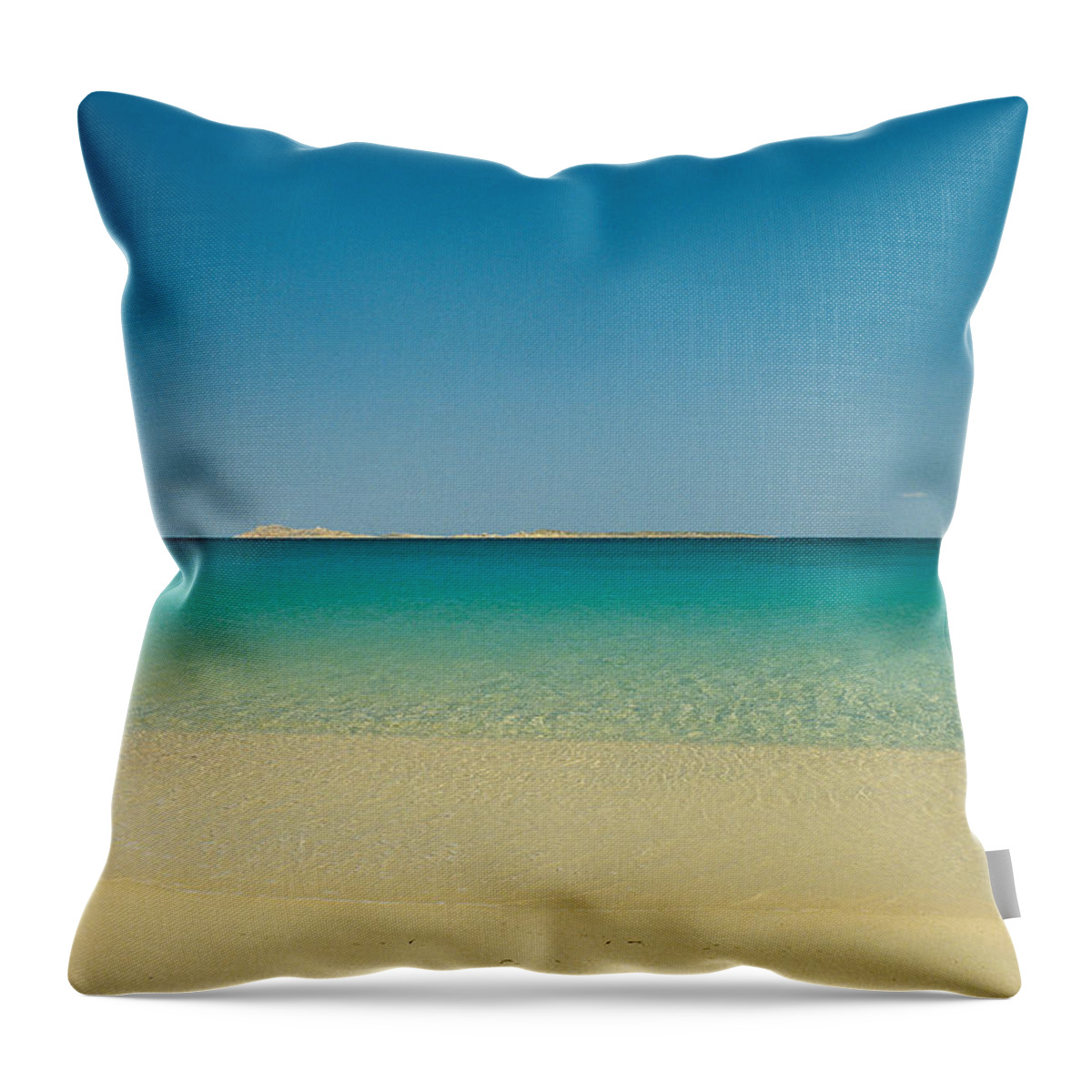 Seascape Throw Pillow featuring the photograph Maddalena Archipelago Italy by Photo Patrizia Savarese