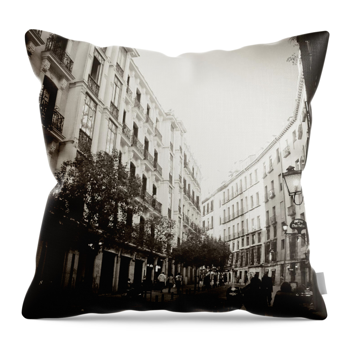 Spain Throw Pillow featuring the photograph Madrid Afternoon by Ana V Ramirez