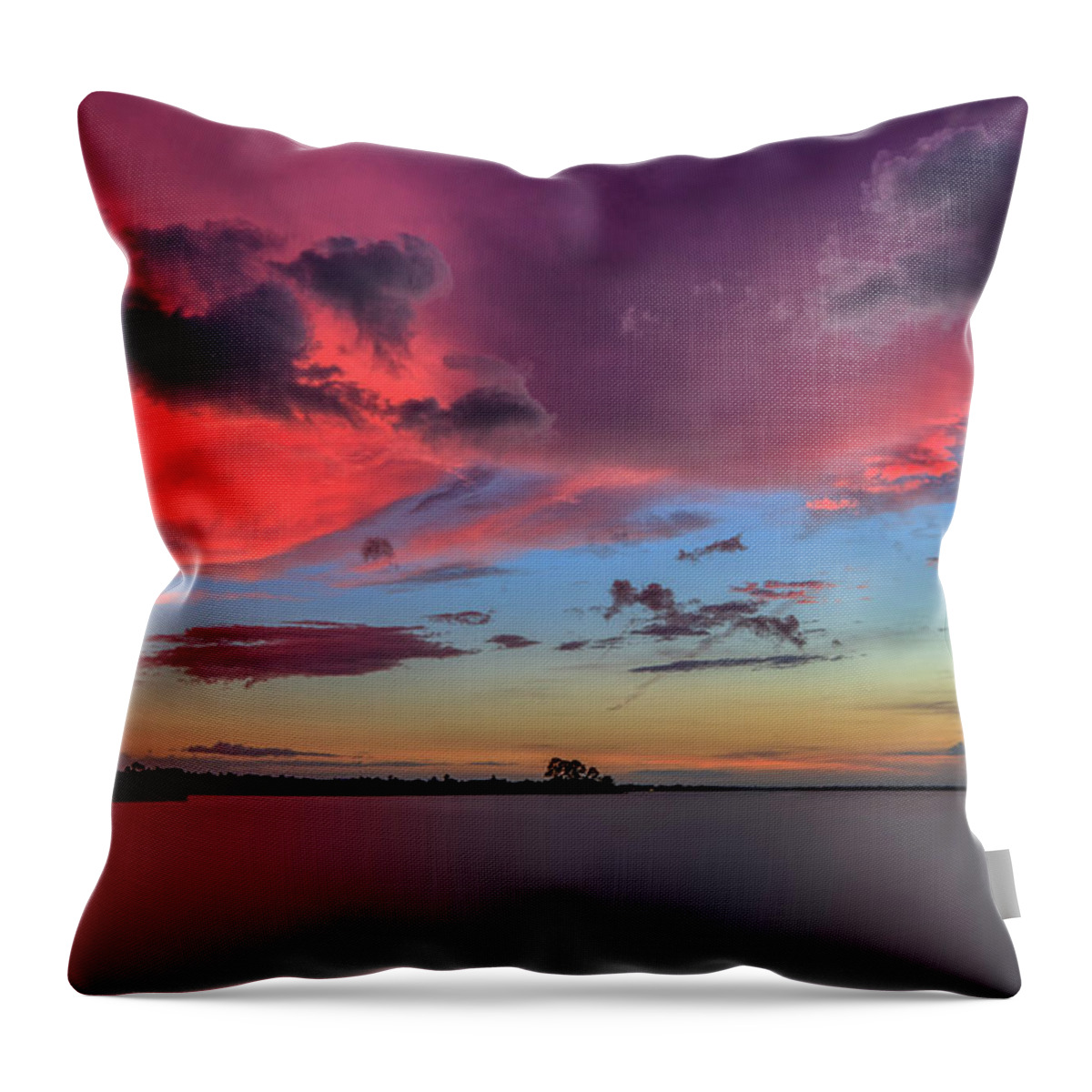 Long Exposure Throw Pillow featuring the photograph Magical Sunset by JASawyer Imaging