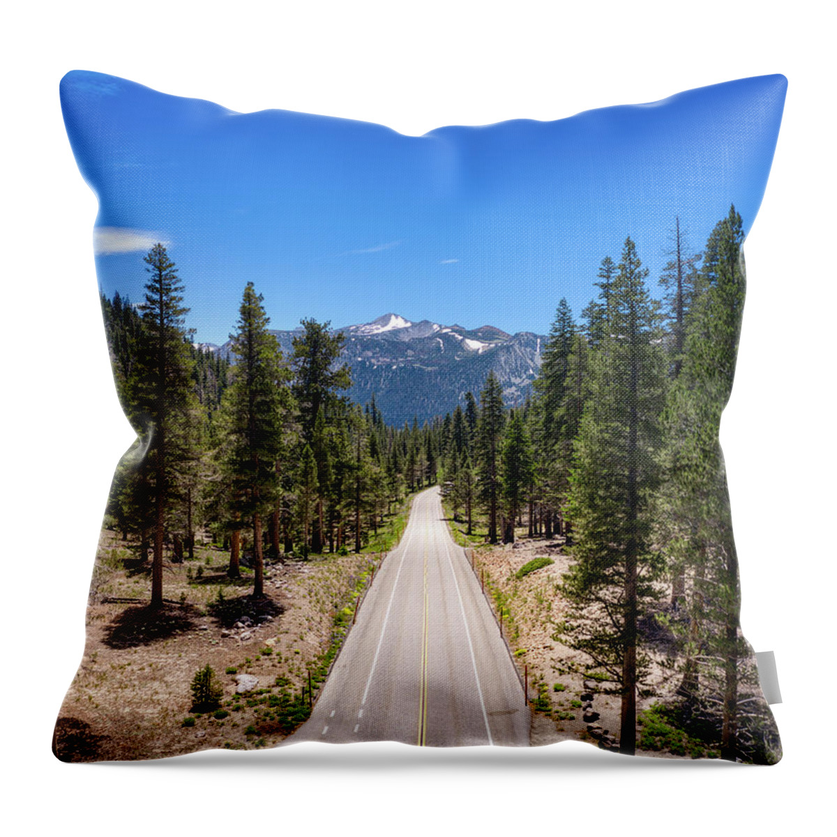 California Throw Pillow featuring the photograph Mammoth Lakes Scenic Loop Sierra Nevada View by Anthony Giammarino