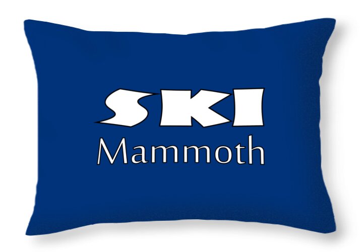 Mammoth Throw Pillow featuring the digital art Mammoth Mountain by David Millenheft