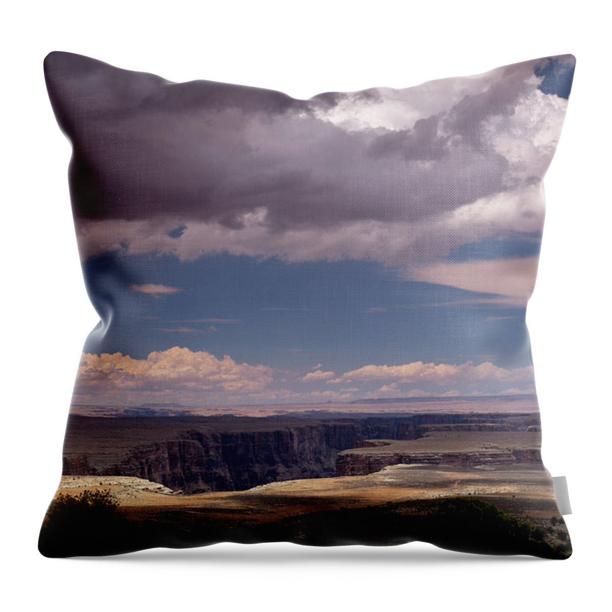 Tranquility Throw Pillow featuring the photograph Marble Canyon With Sky Beyond by Timothy Hearsum