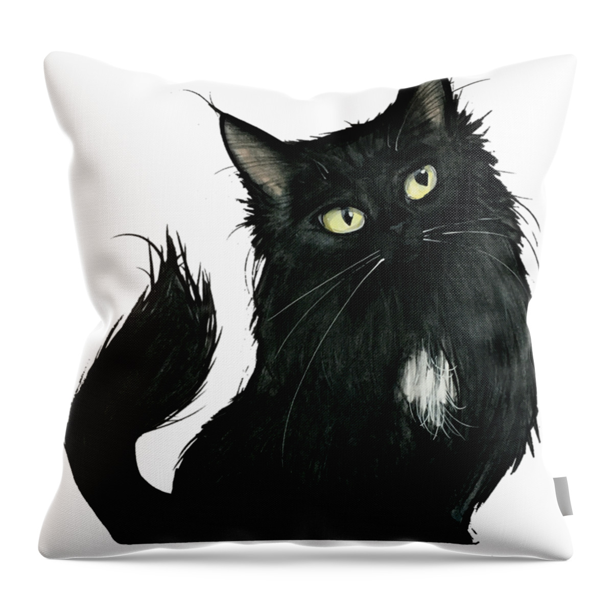 Martinez 4795 Throw Pillow featuring the drawing Martinez 4795 by John LaFree