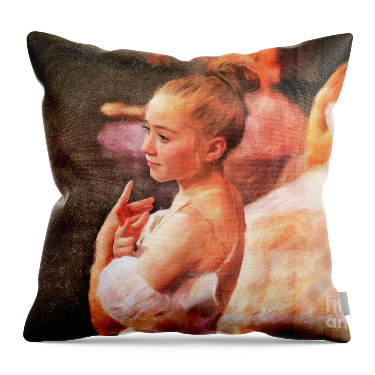 Ballerina Throw Pillow featuring the photograph Masterpieces of Ballet 3 by Craig J Satterlee
