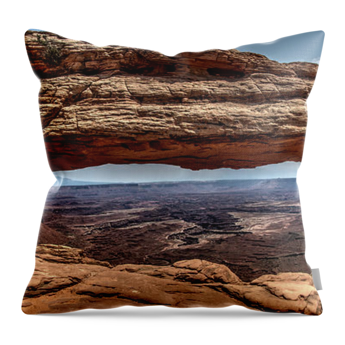 Mesa Arch Throw Pillow featuring the photograph Mesa Arch by Dimitry Papkov