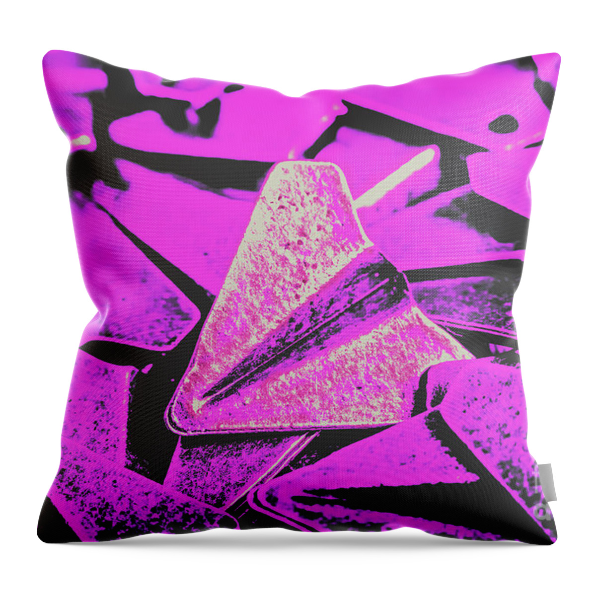 Transport Throw Pillow featuring the photograph Metal wings by Jorgo Photography