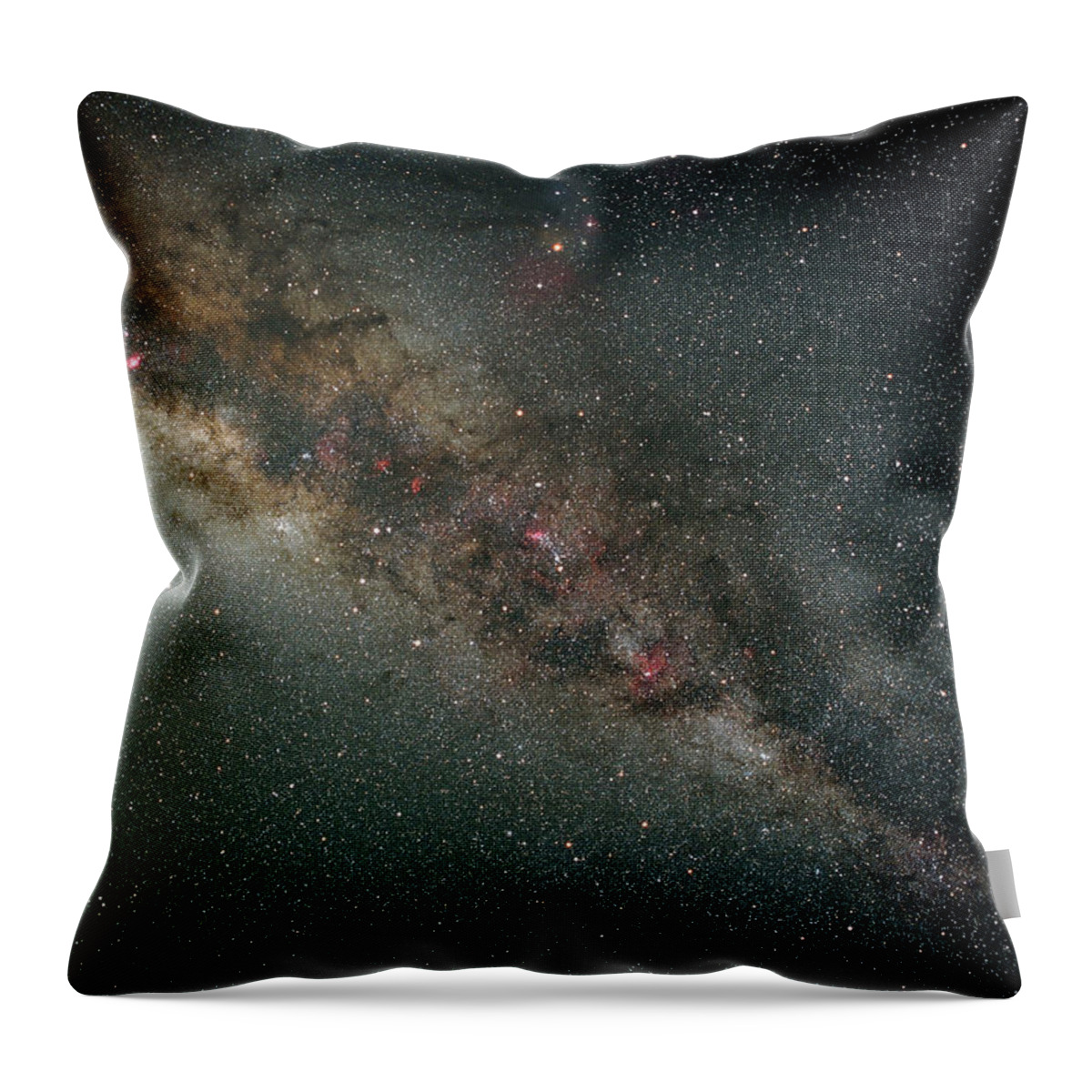 Galaxy Throw Pillow featuring the photograph Milky Way by Imagenavi