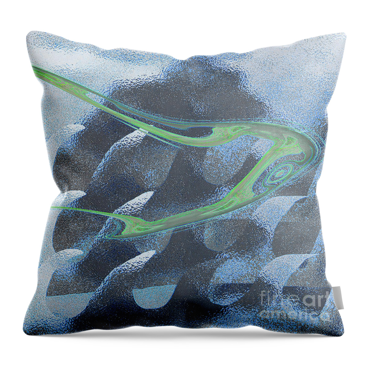 Sea Throw Pillow featuring the digital art Mist by Alexandra Vusir