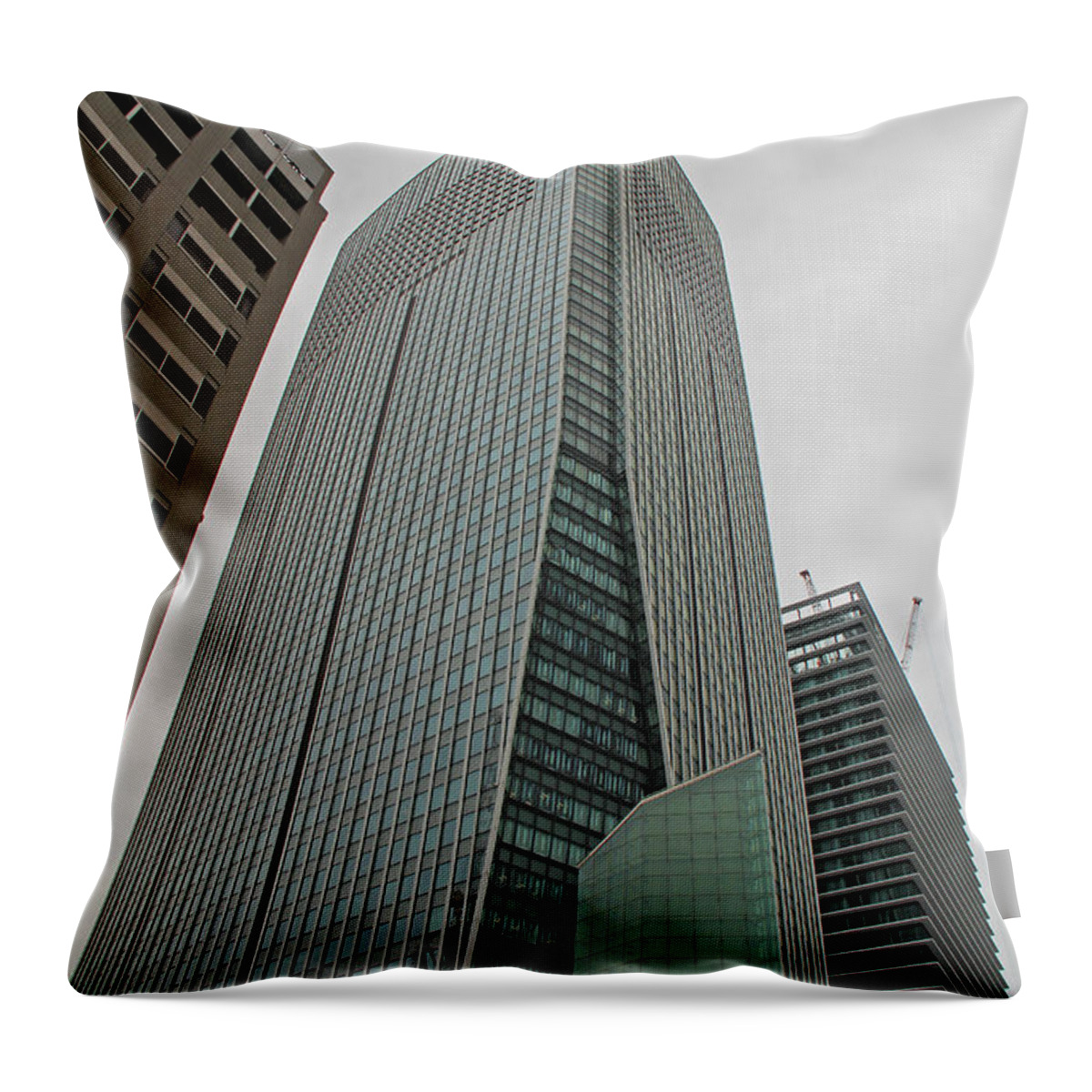 Tokyo Throw Pillow featuring the photograph Modern Building - Tokyo by Richard Krebs