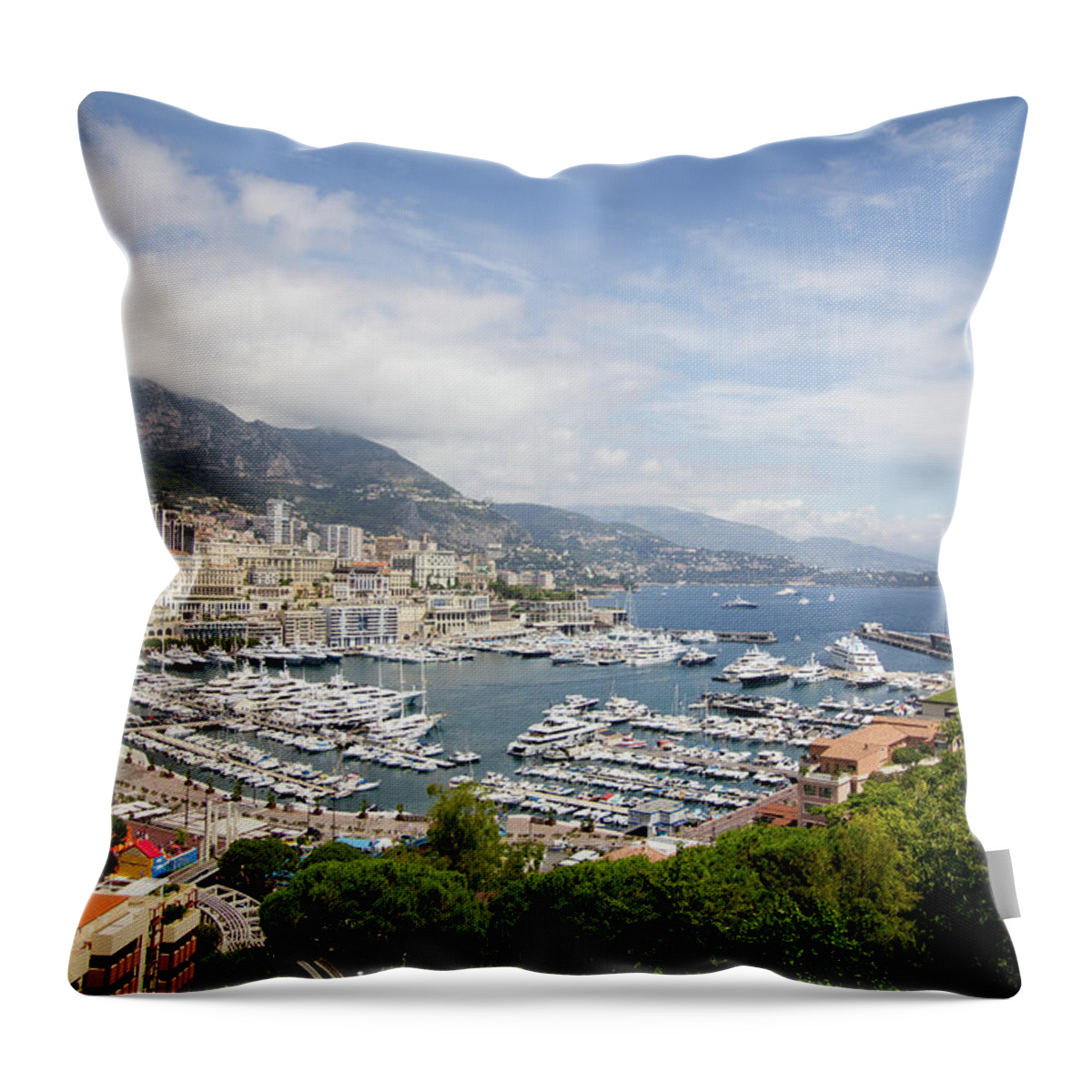 Outdoors Throw Pillow featuring the photograph Monaco by Tatyana Tomsickova Photography