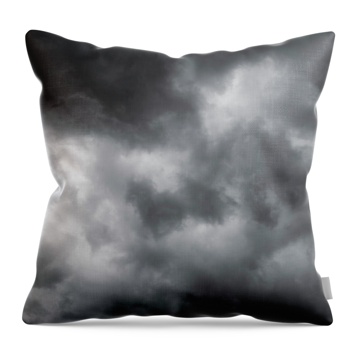 Curve Throw Pillow featuring the photograph Moody Sky by Eyedias