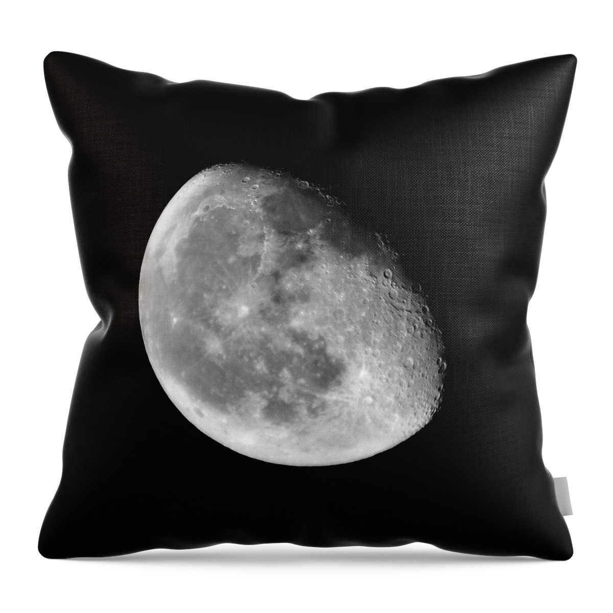 Color Image Throw Pillow featuring the photograph Moon by Hocus-focus