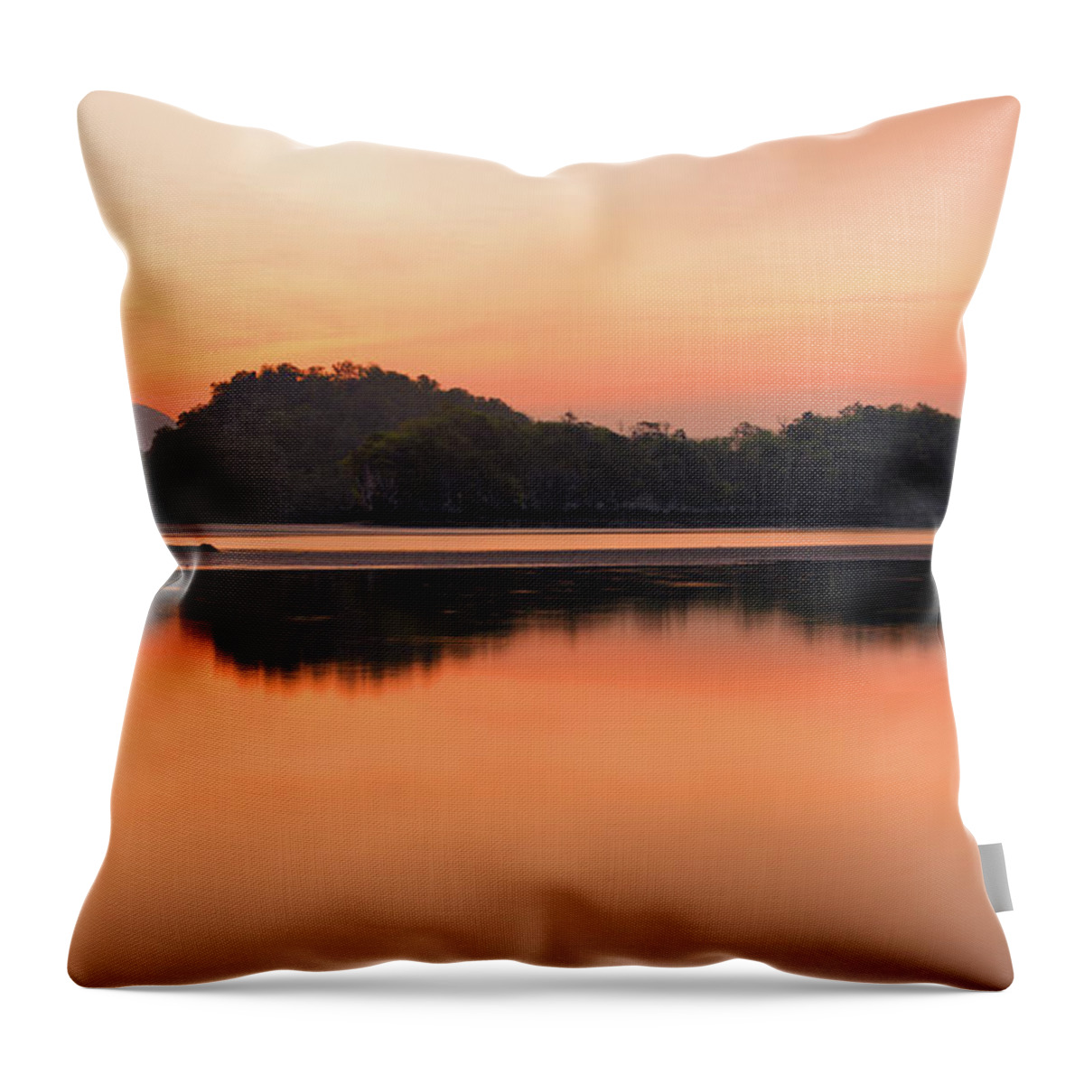 Scenics Throw Pillow featuring the photograph Morning In Krabi by Photography Aubrey Stoll