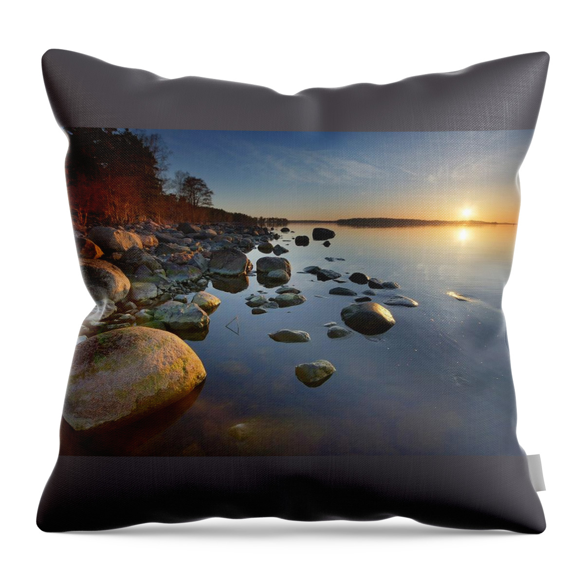 Outdoors Throw Pillow featuring the photograph Morning Light 110429 F154 by Petes Photos