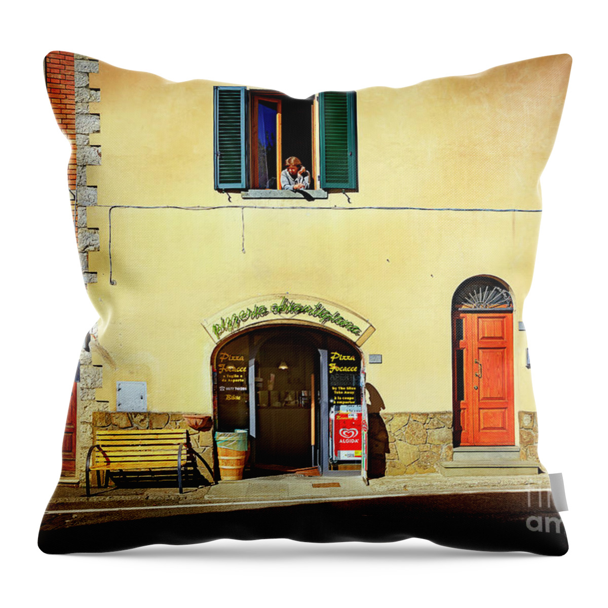 Italy Throw Pillow featuring the photograph Morning Wake Up by Craig J Satterlee