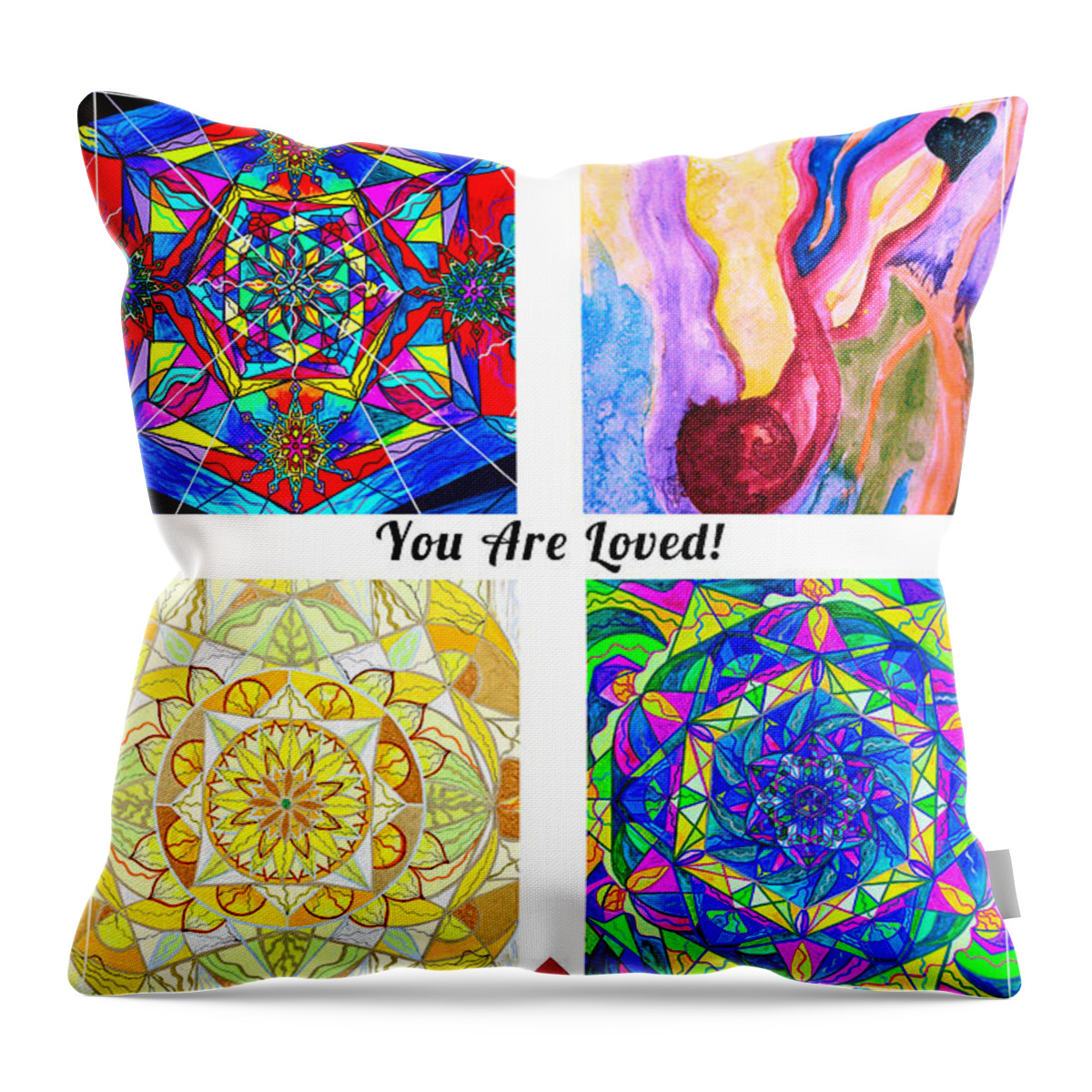  Throw Pillow featuring the painting Mother's Day by Teal Eye Print Store
