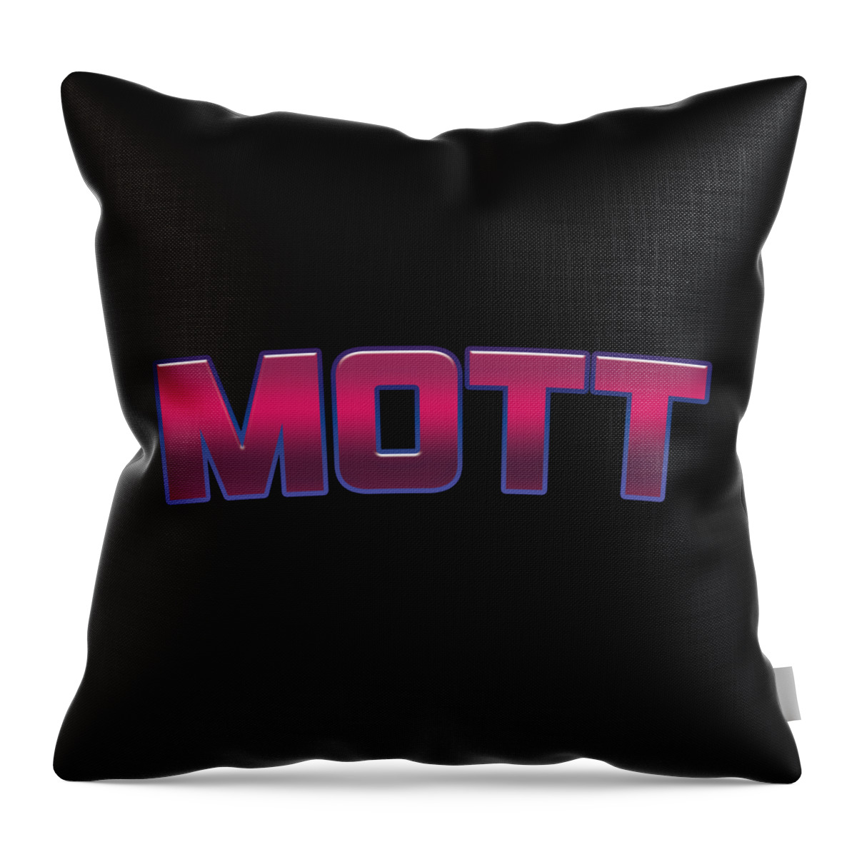 Mott Throw Pillow featuring the digital art Mott #Mott by TintoDesigns