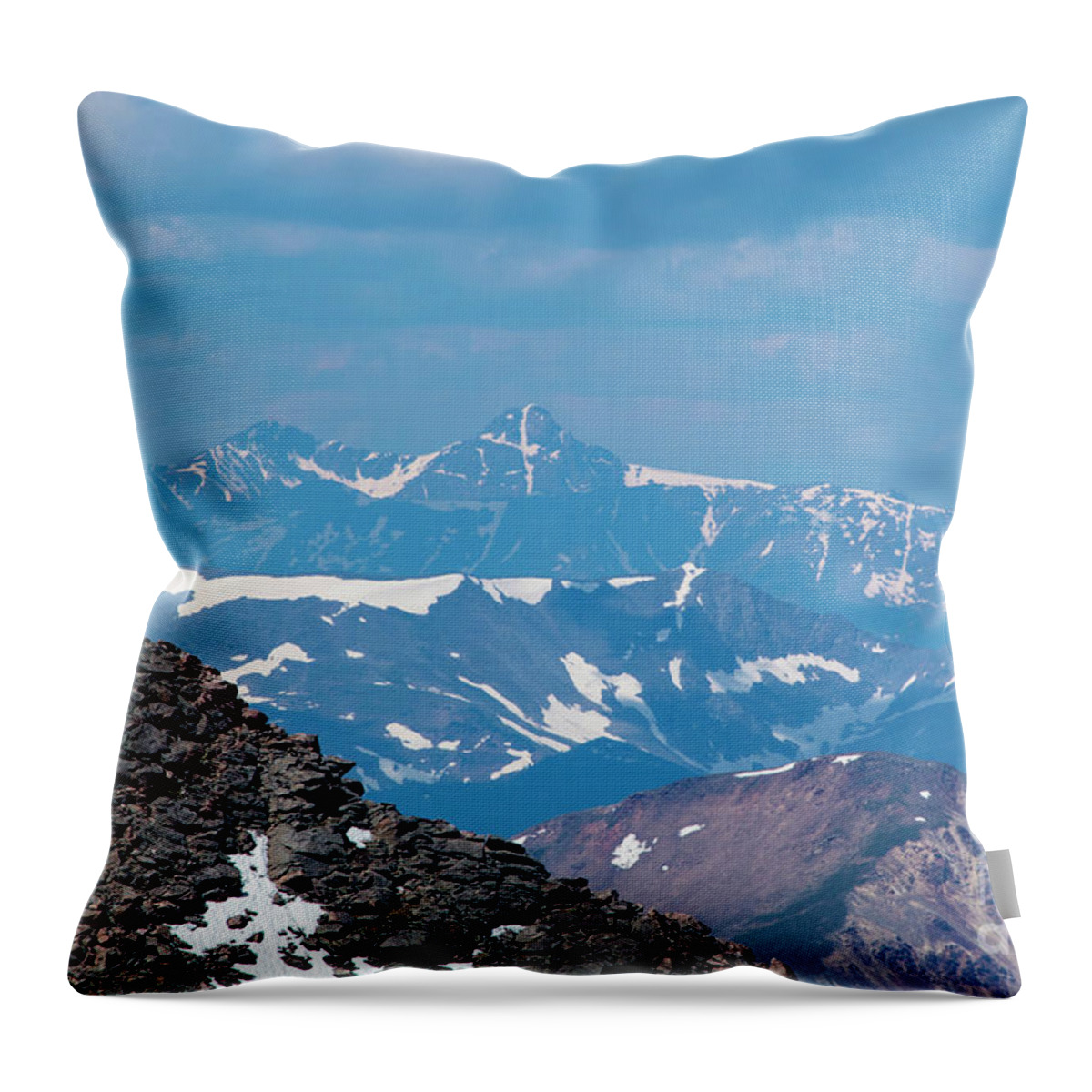Mount Bierstadt Throw Pillow featuring the photograph Mount Holy Cross by Steven Krull
