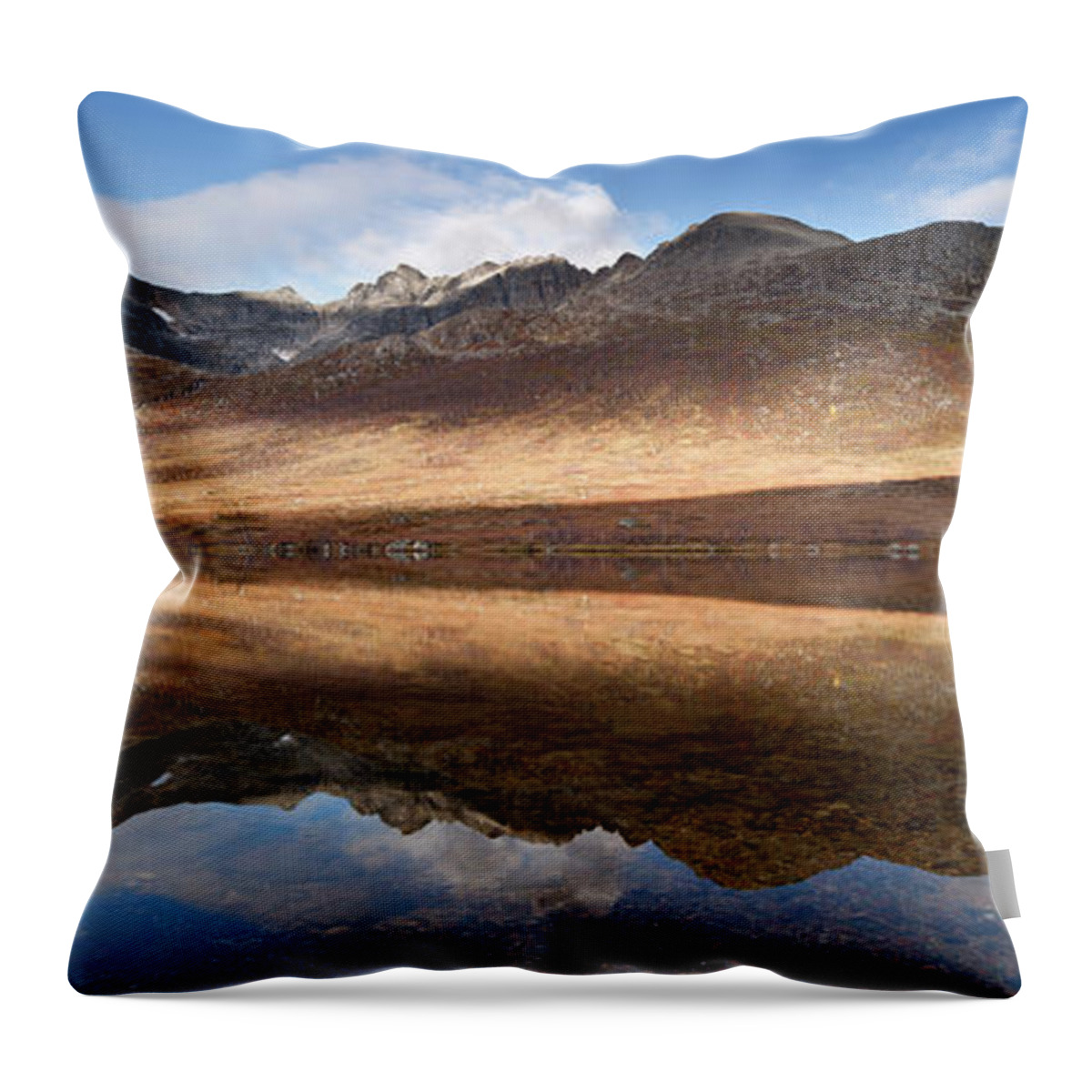 Scenics Throw Pillow featuring the photograph Mountains At Kattfjord, Near Tromso by David Clapp