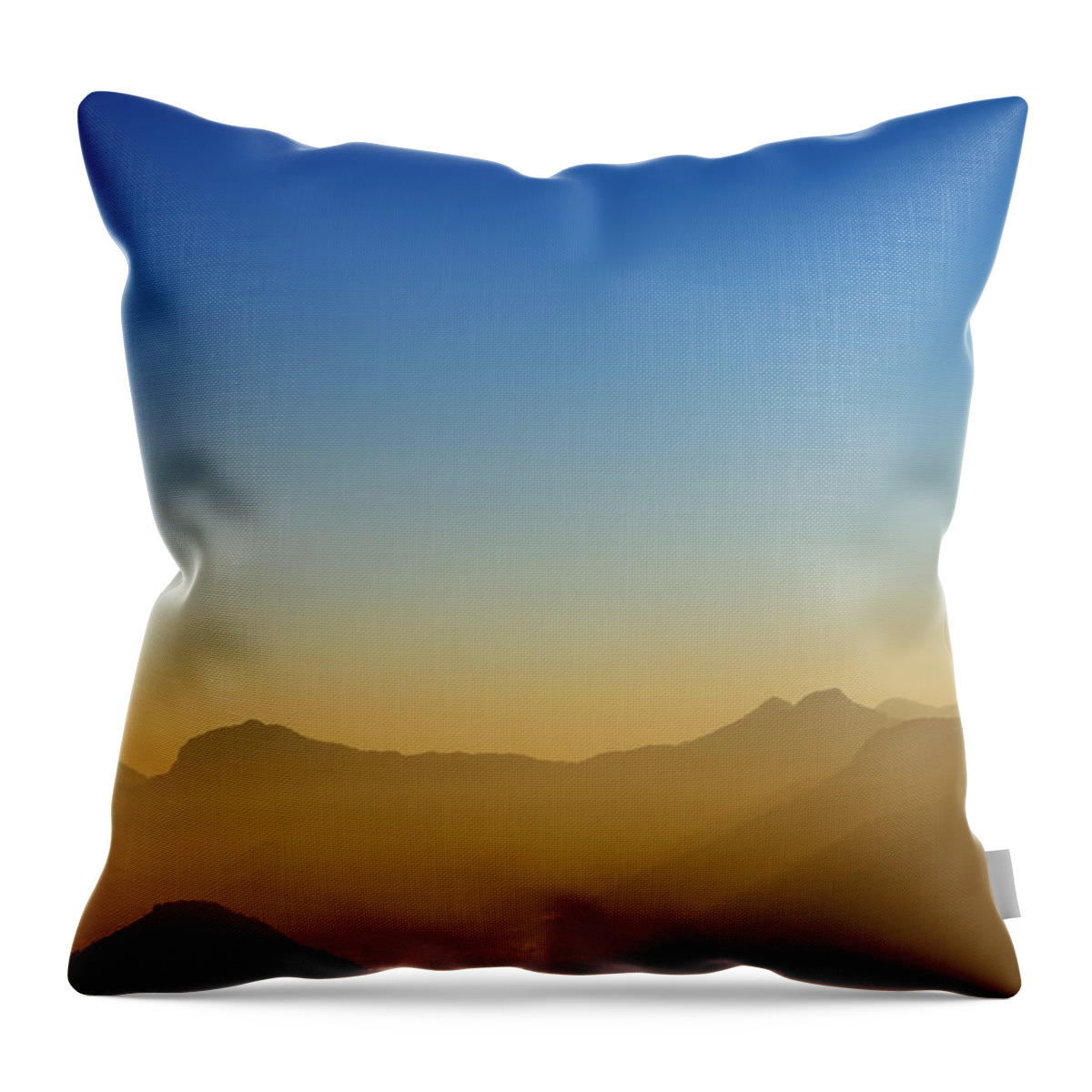 Scenics Throw Pillow featuring the photograph Mountains Of Rio De Janeiro by Antonello