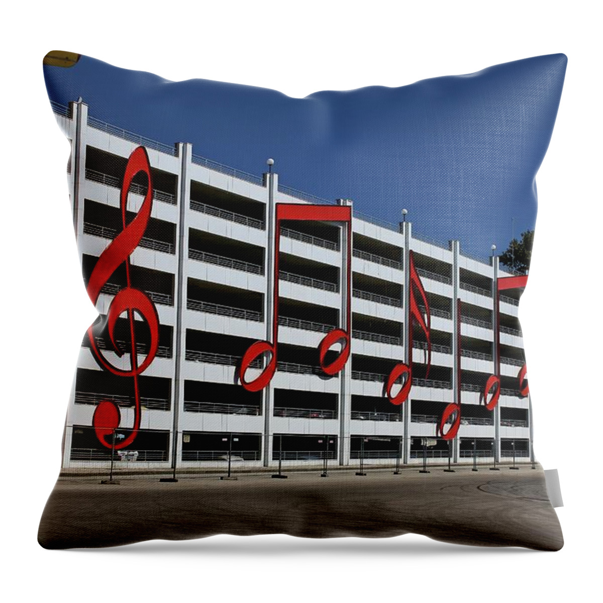 Architecture Throw Pillow featuring the photograph Multi storey by Martin Smith