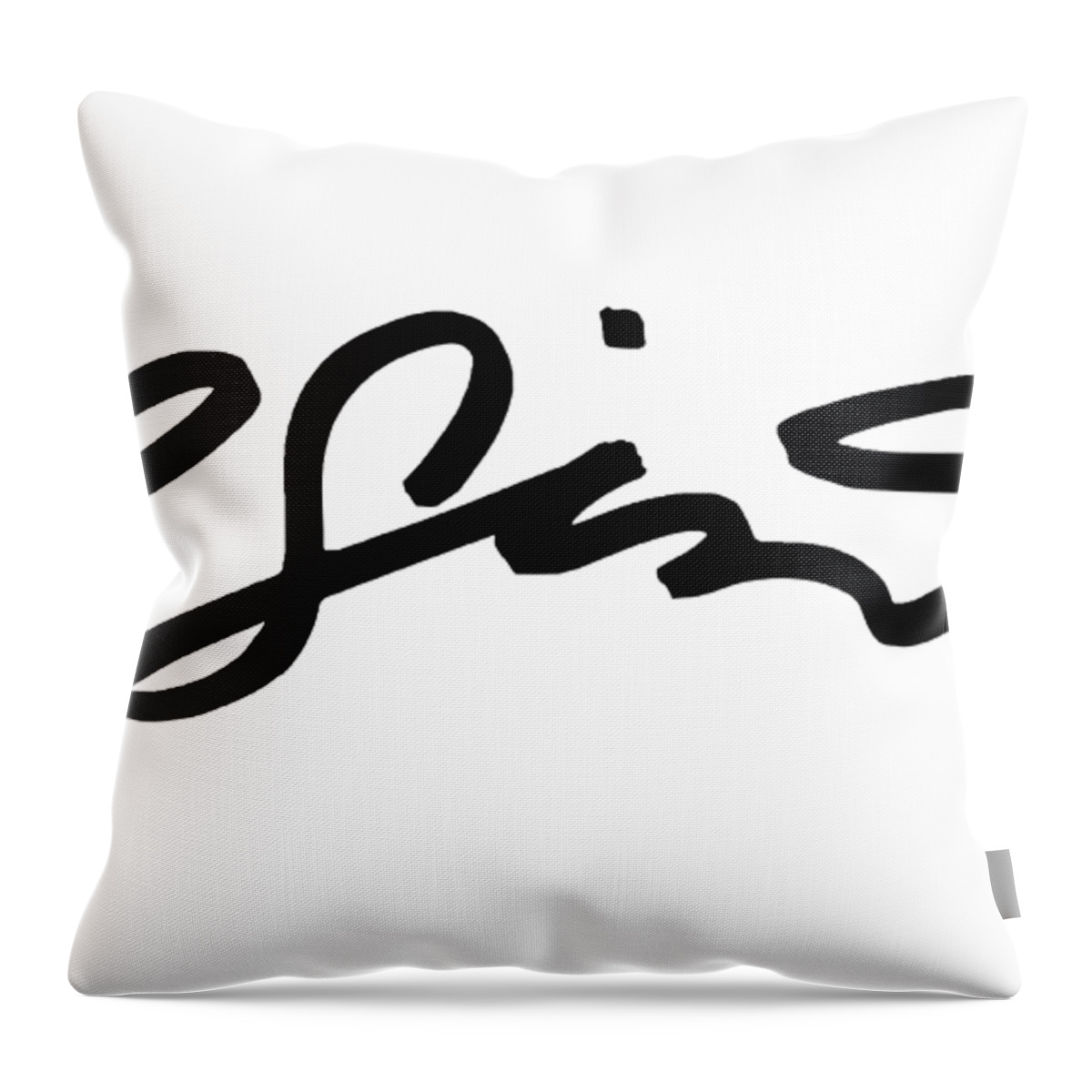  Throw Pillow featuring the digital art Nameplate by Clayton Singleton