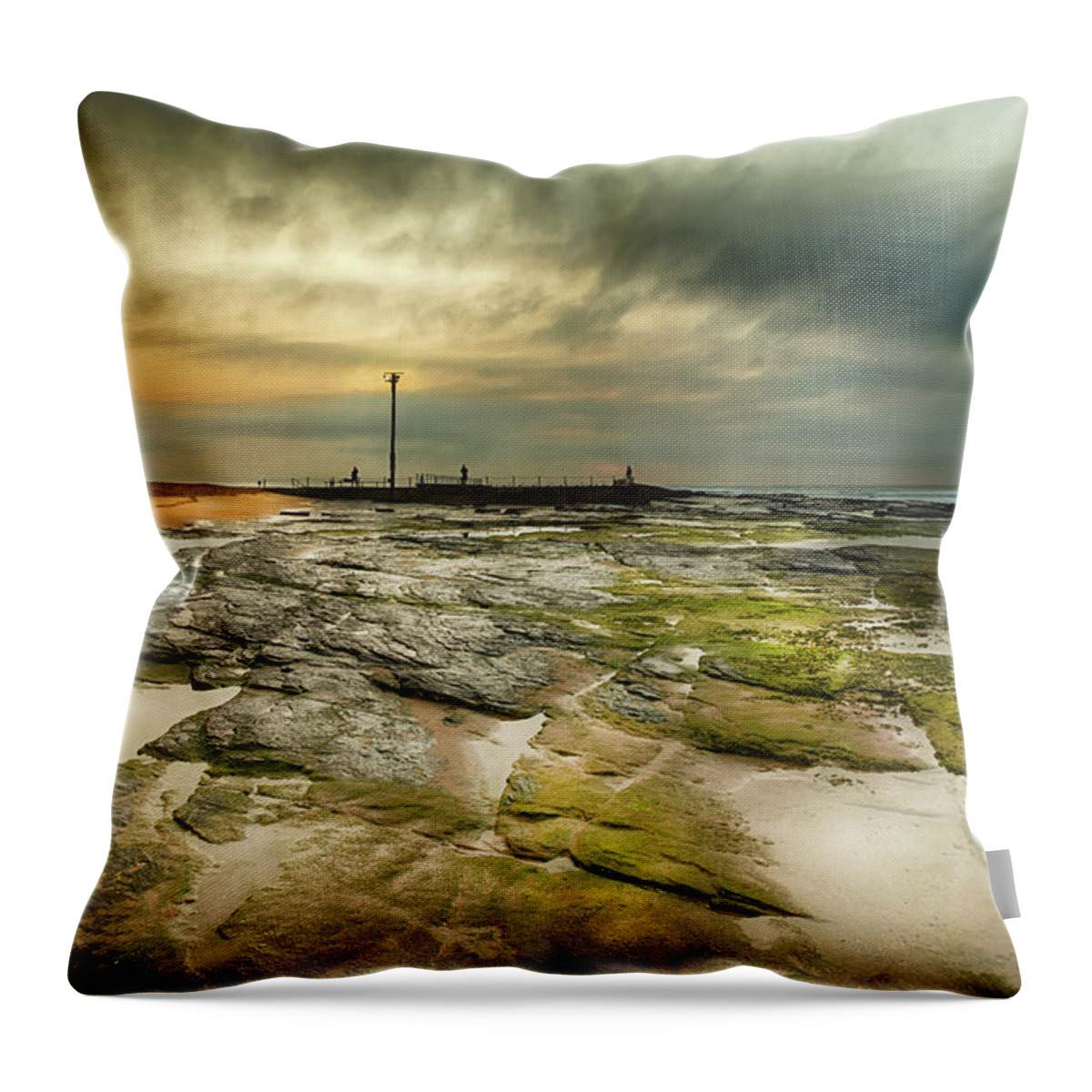 Australia Throw Pillow featuring the photograph Narrabeen Sunrise by Chris Cousins