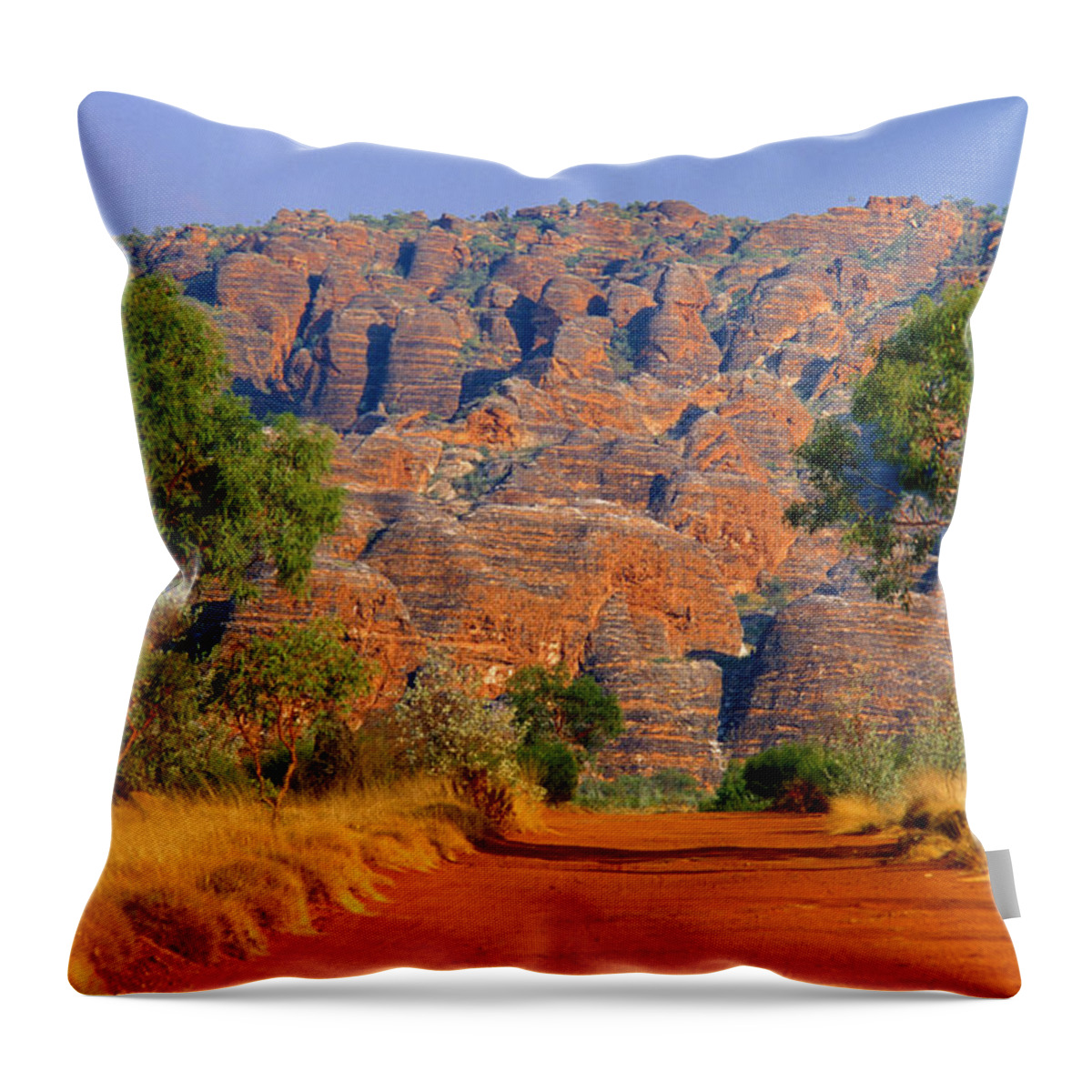 Scenics Throw Pillow featuring the photograph Natural Rock Formations Of Bungle by John Banagan