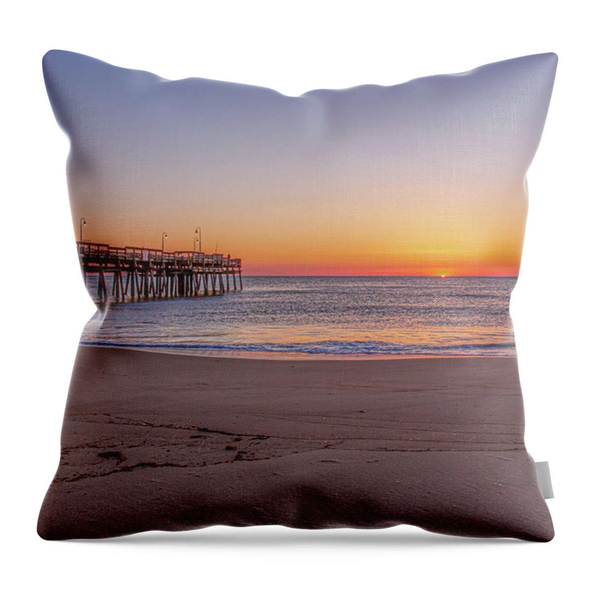 Sunrise Throw Pillow featuring the photograph New Day by Donna Twiford