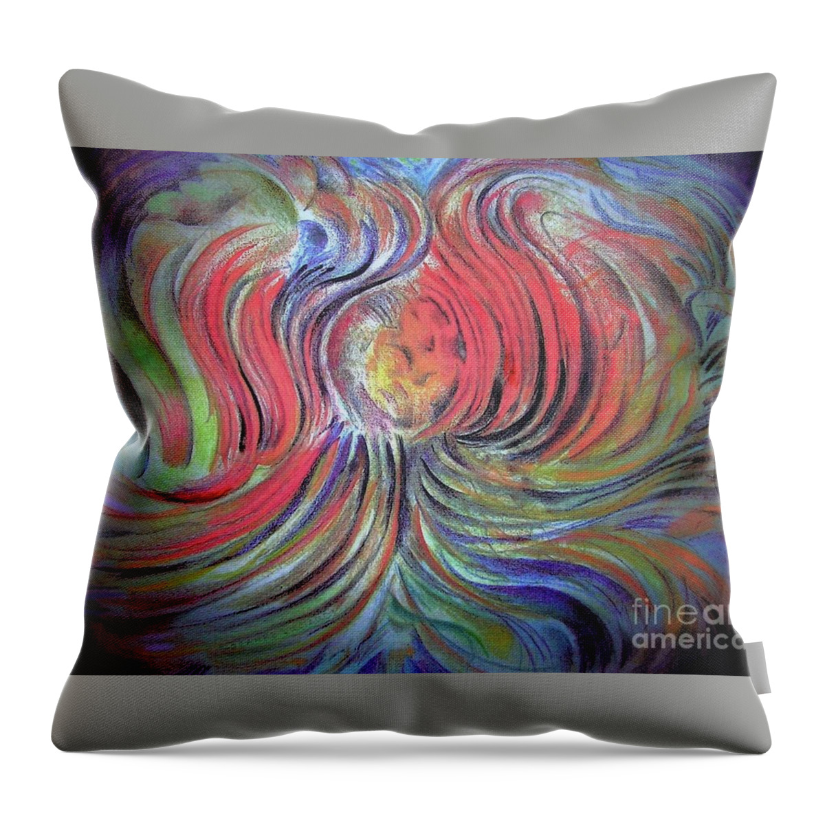 Abstract Throw Pillow featuring the photograph New Life by Rosanne Licciardi