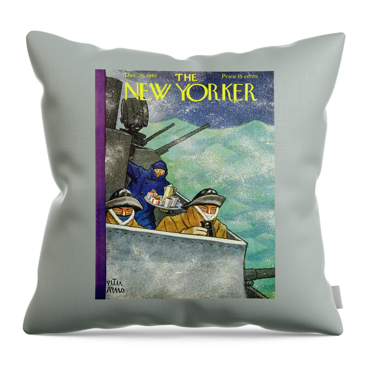 New Yorker December 26, 1942 Throw Pillow
