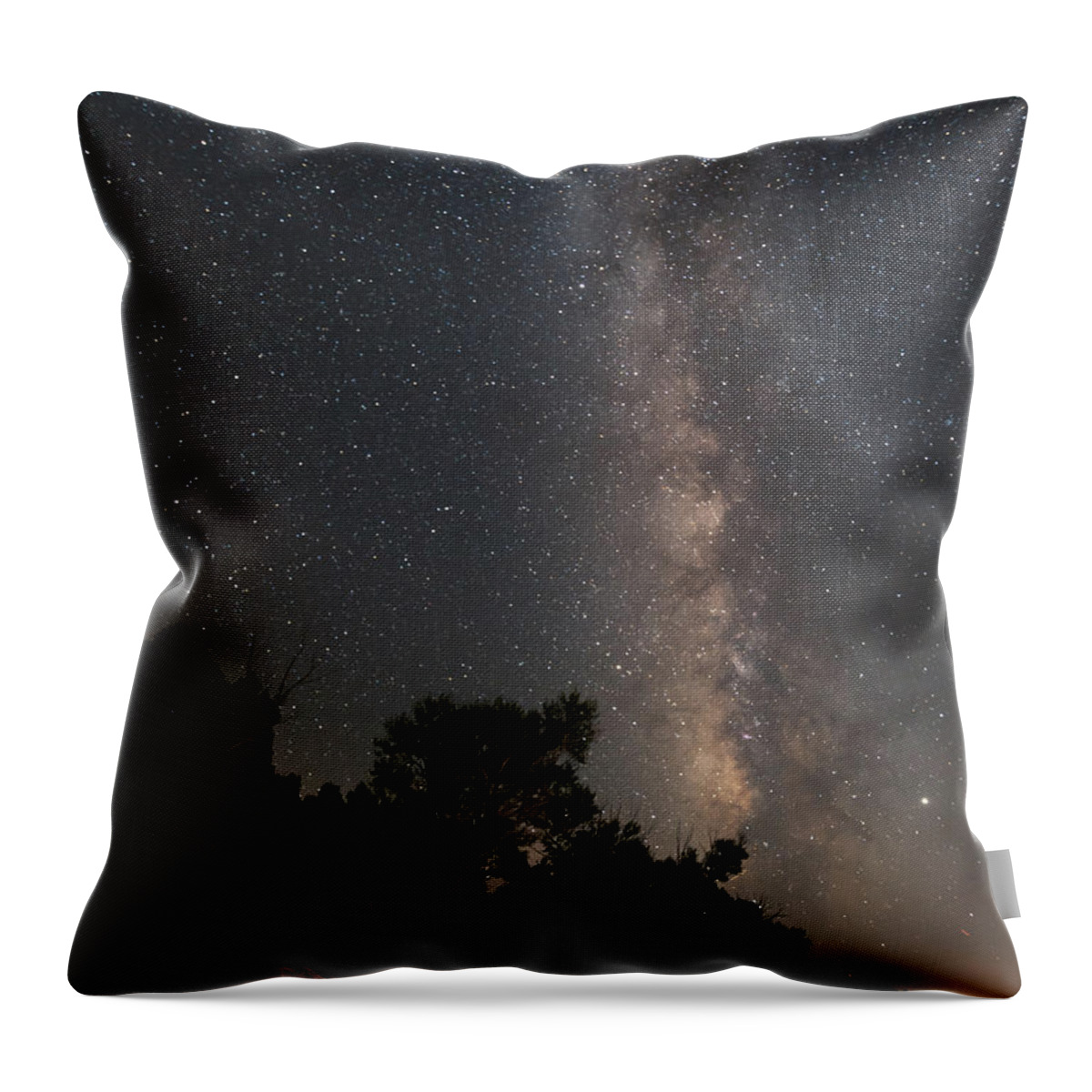 Great Sand Dunes National Park Throw Pillow featuring the photograph Night Sky Great Sand Dunes National Park by Dean Ginther