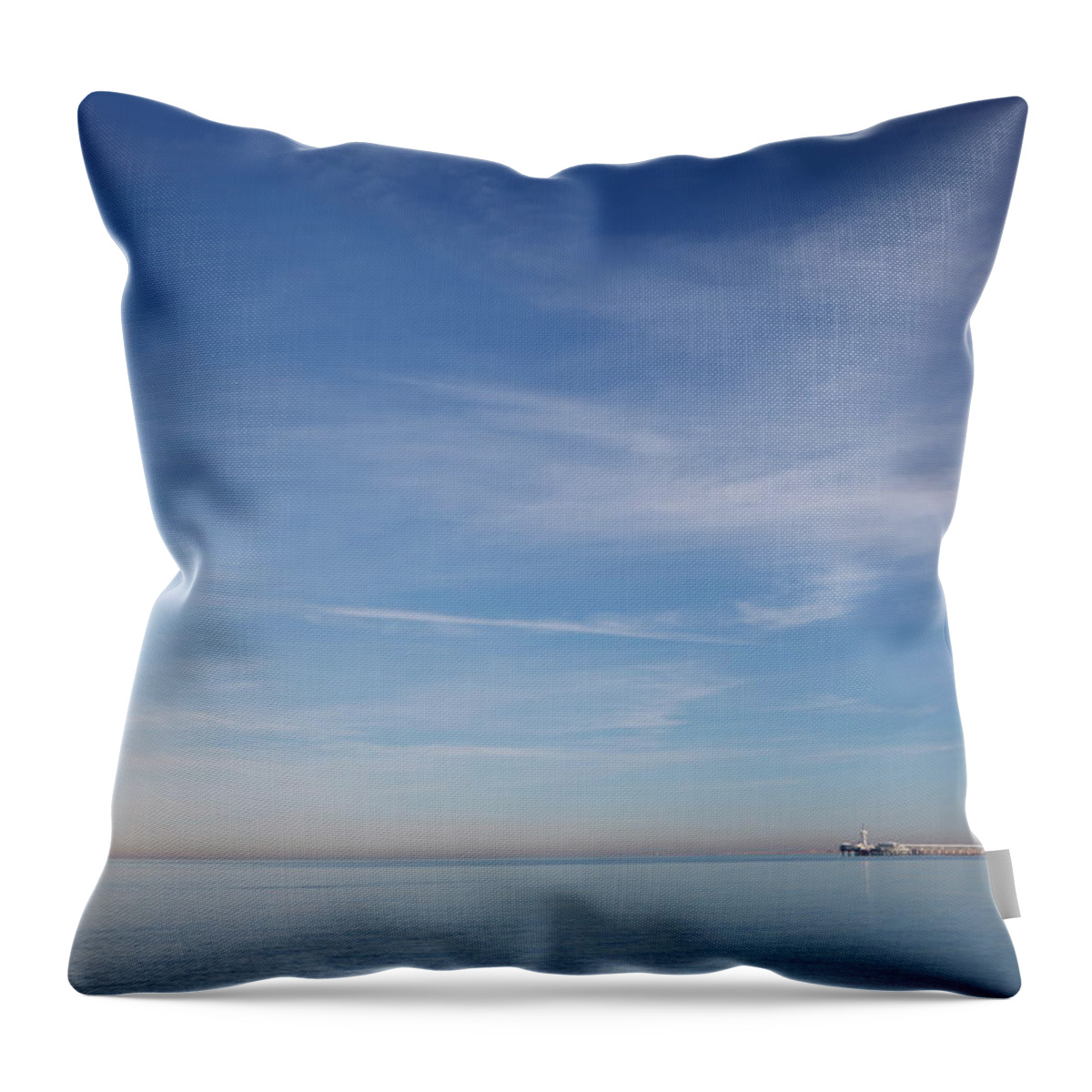 Apartment Throw Pillow featuring the photograph North Sea Coastline by Digiclicks