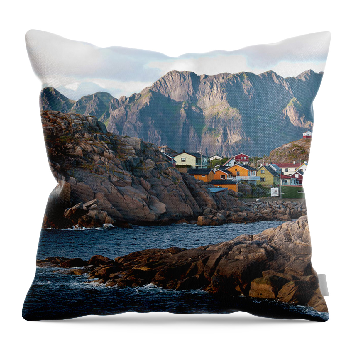 Tranquility Throw Pillow featuring the photograph Norway by Brigitte Hermans