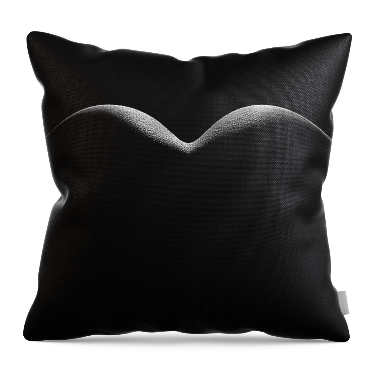 Woman Throw Pillow featuring the photograph Nude woman bodyscape 8 by Johan Swanepoel