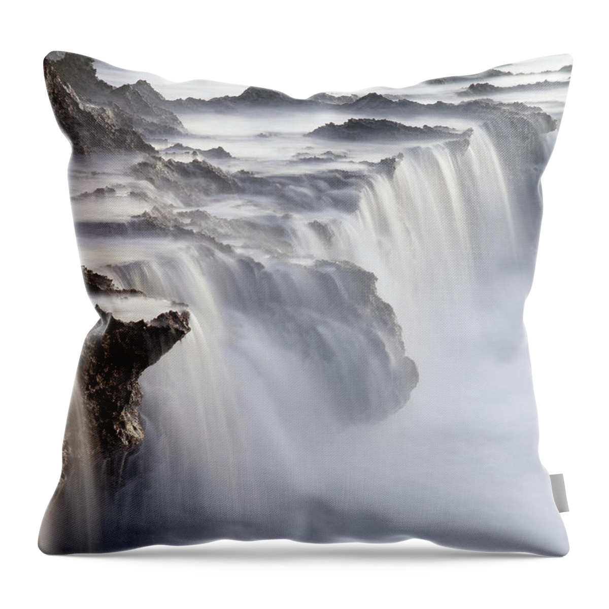 Tranquility Throw Pillow featuring the photograph Oahu North Shore Seascape by (c) Loco Moco Photos