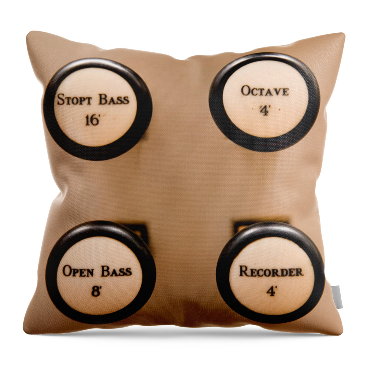Music Throw Pillow featuring the photograph Octave 4 by Photo By Tedfoo