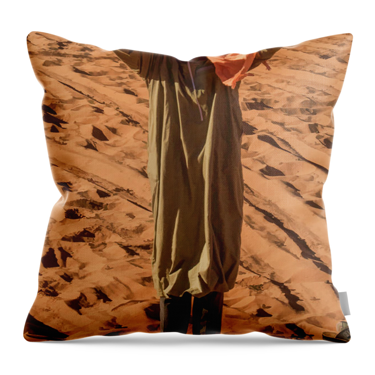 Sahara Throw Pillow featuring the photograph Omar by Jessica Levant