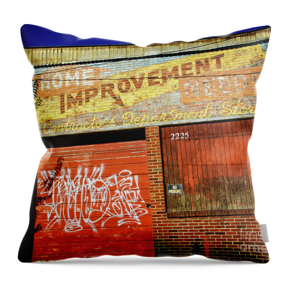 Pittsburgh Throw Pillow featuring the photograph On the Streets of Pittsburgh by Lenore Locken