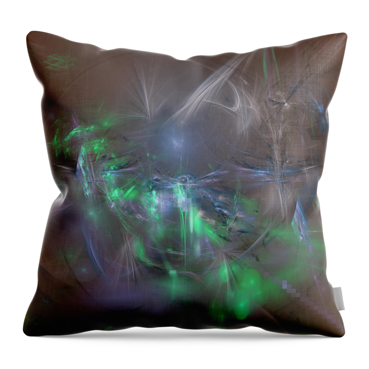 Art Throw Pillow featuring the digital art Onycha by Jeff Iverson
