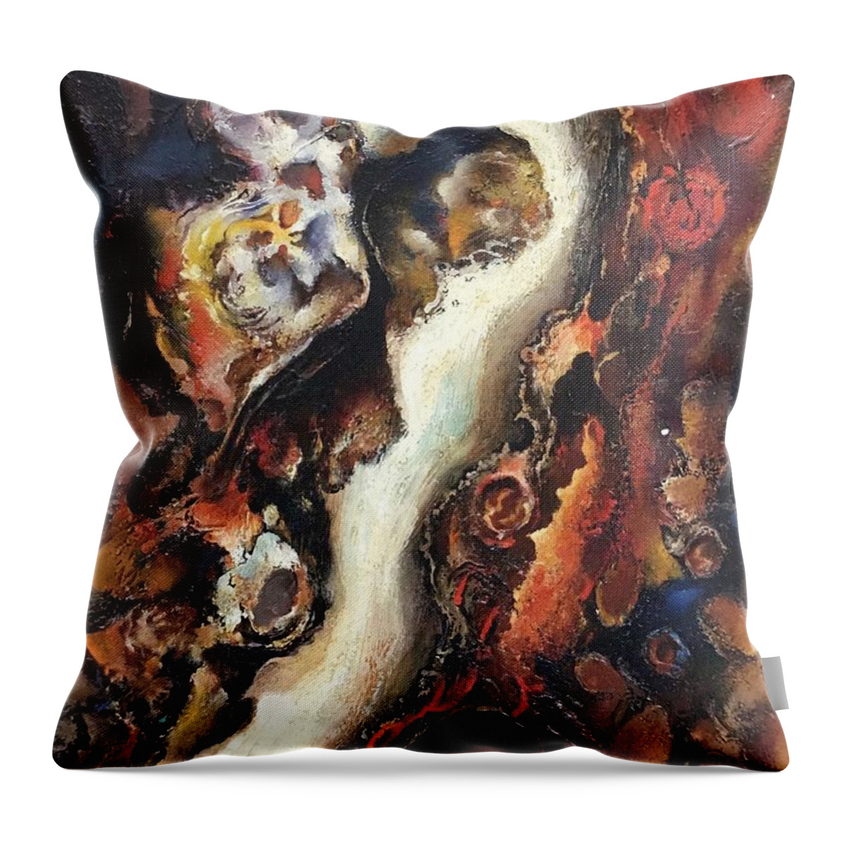 Ricardosart37 Throw Pillow featuring the painting Opening Night by Ricardo Penalver deceased