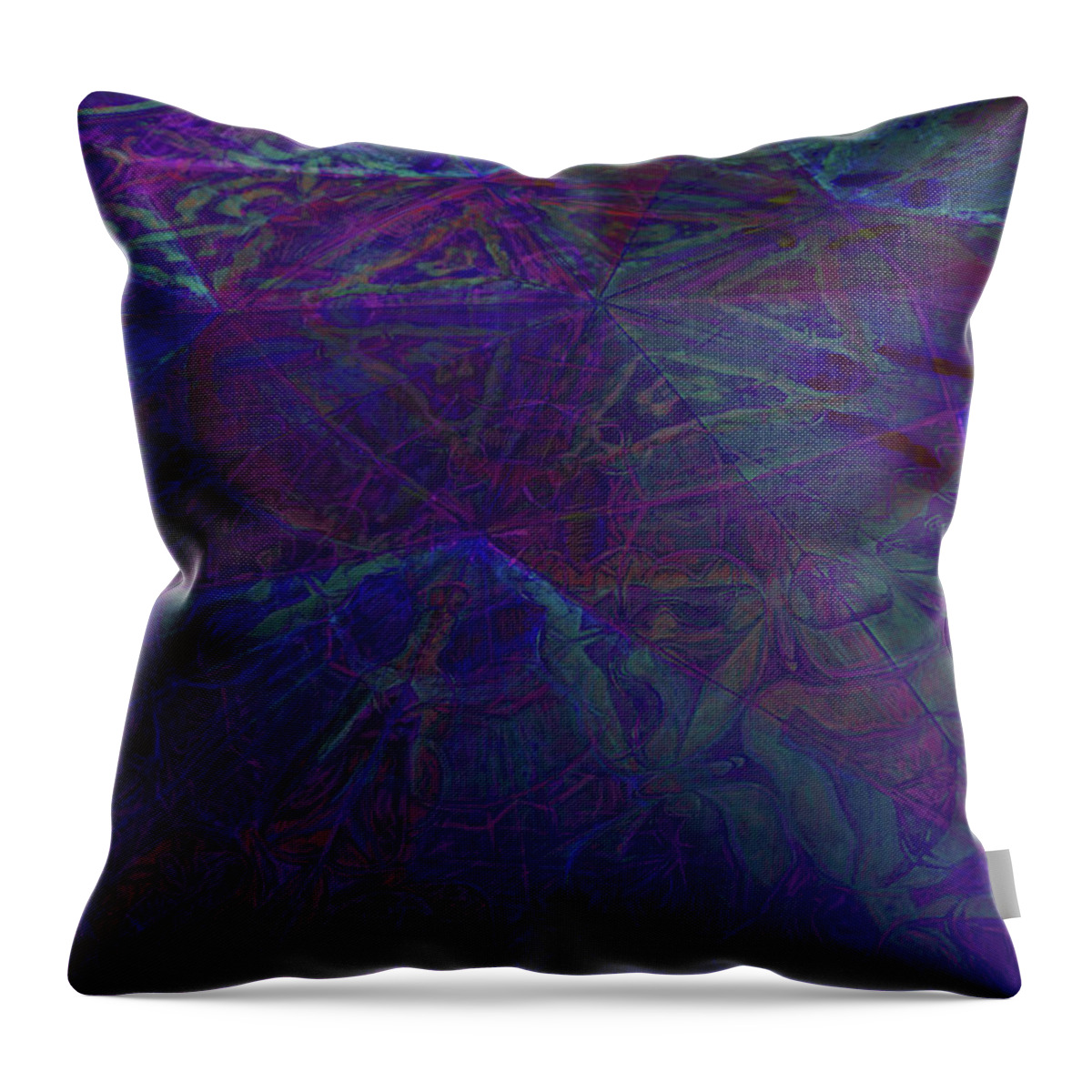 Five Sided Throw Pillow featuring the painting Organica 4 by Jeremy Robinson