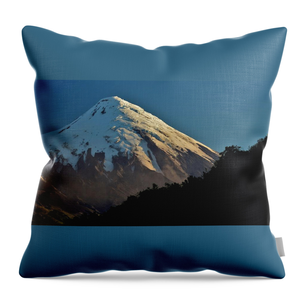 Osorno Volcano Throw Pillow featuring the photograph Osorno Volcano by Heidi Fickinger