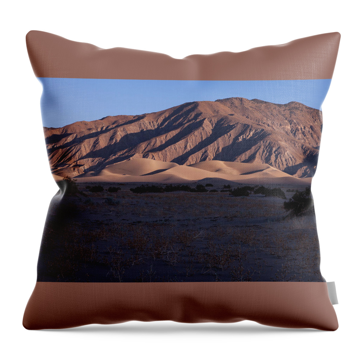 Panamint Dunes Throw Pillow featuring the photograph Panamint Dunes 1 by Rick Pisio
