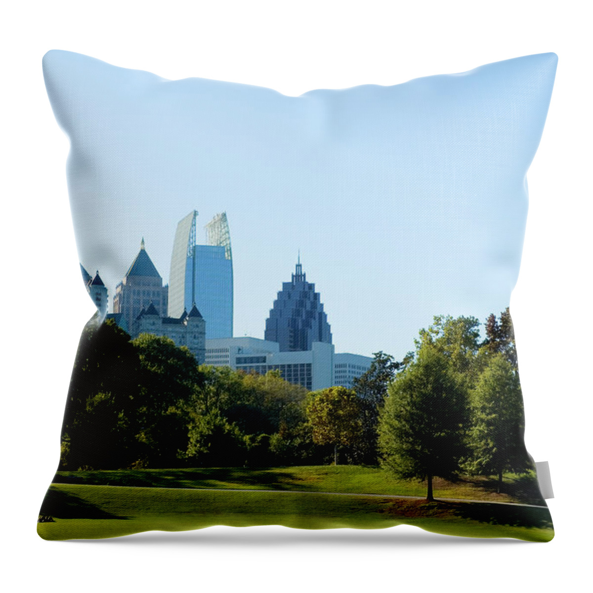 Atlanta Throw Pillow featuring the photograph Park by Marilyn Nieves