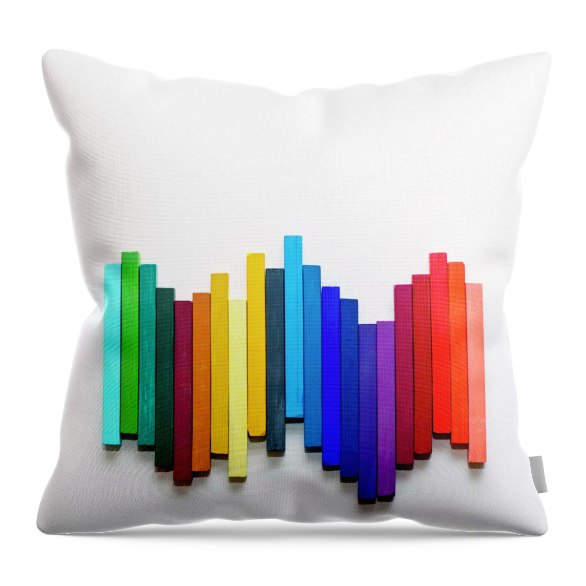 Dublin Throw Pillow featuring the photograph Pastel Chalk Arrangement by Image By Catherine Macbride
