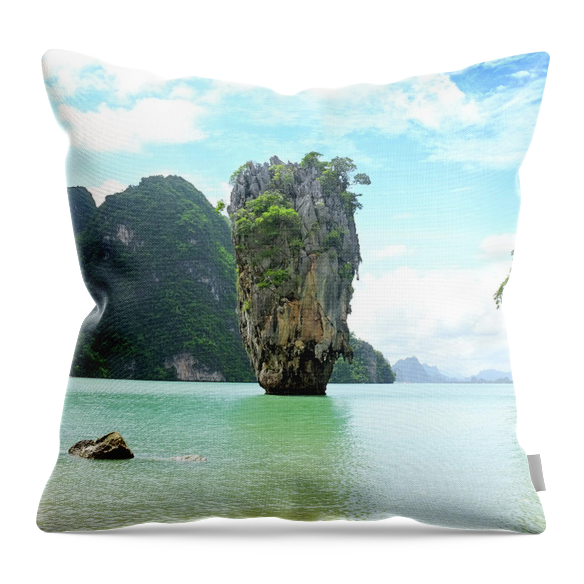 Phang-nga Province Throw Pillow featuring the photograph Phuket, Thailand by Fourseasons
