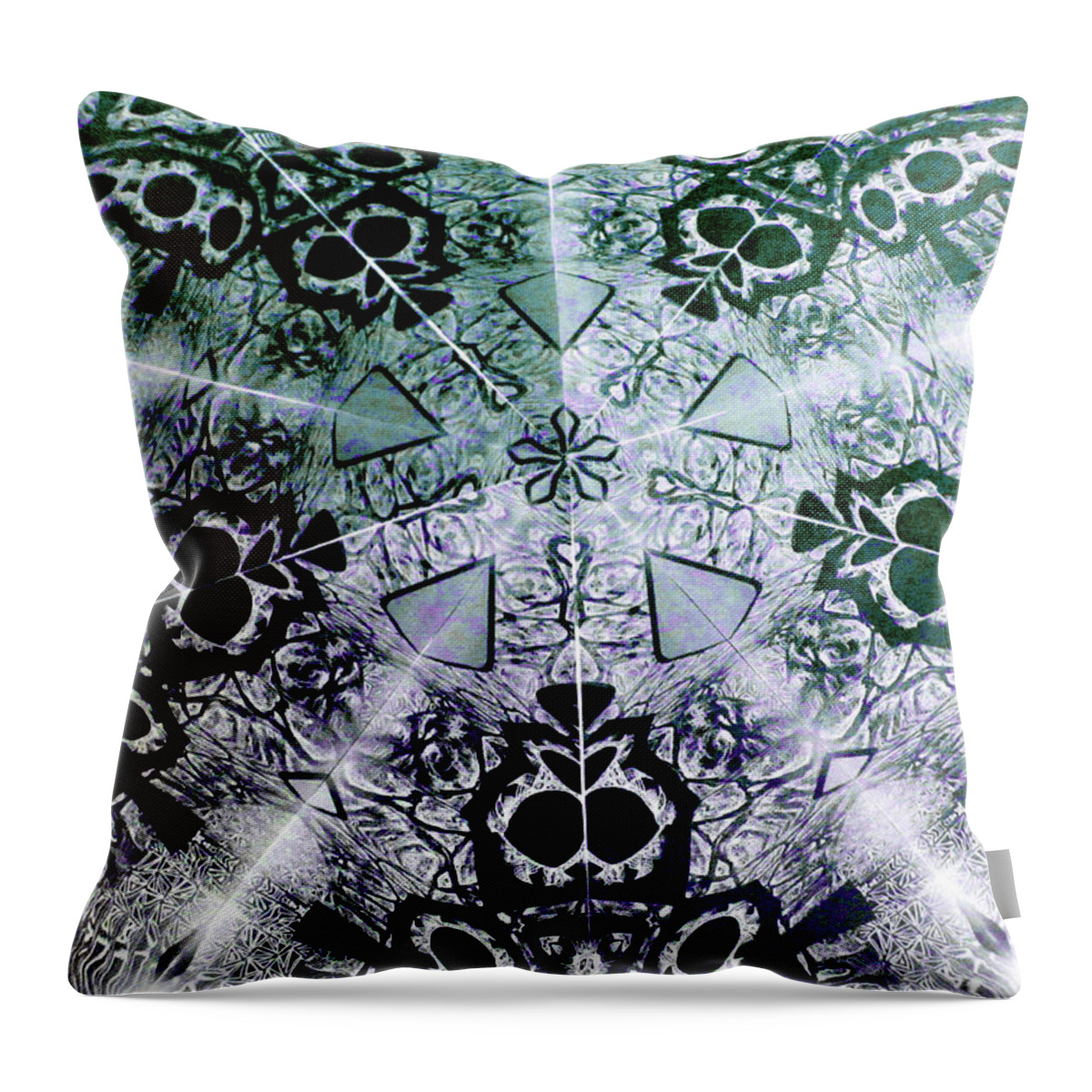 Star Throw Pillow featuring the mixed media Portal 2 by Jeremy Robinson