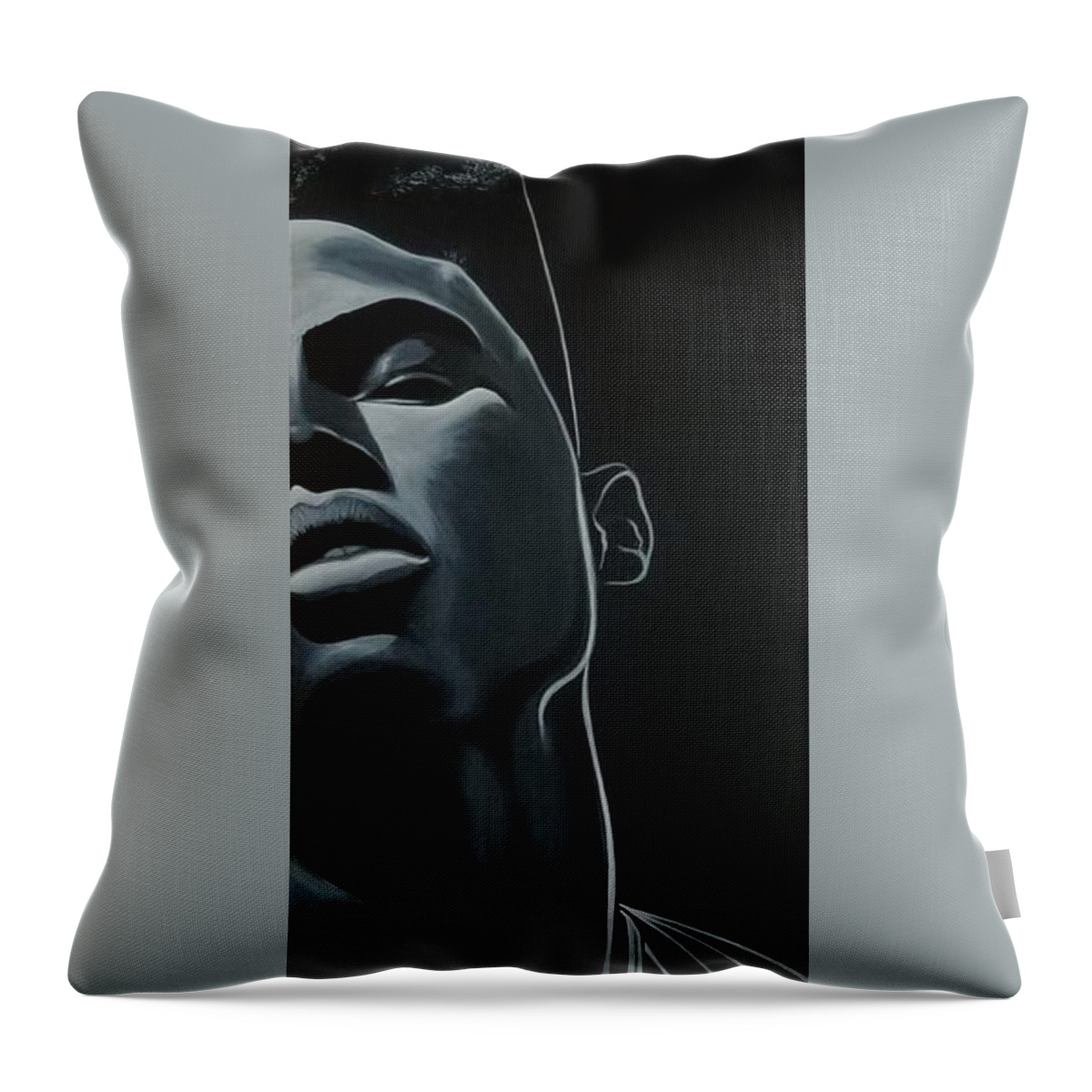  Throw Pillow featuring the painting Presence by Bryon Stewart